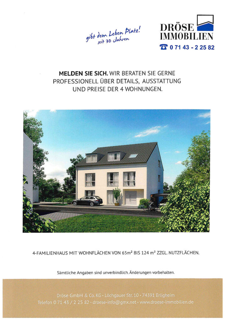 Bauvorhaben Erligheim Mühlstraße 12